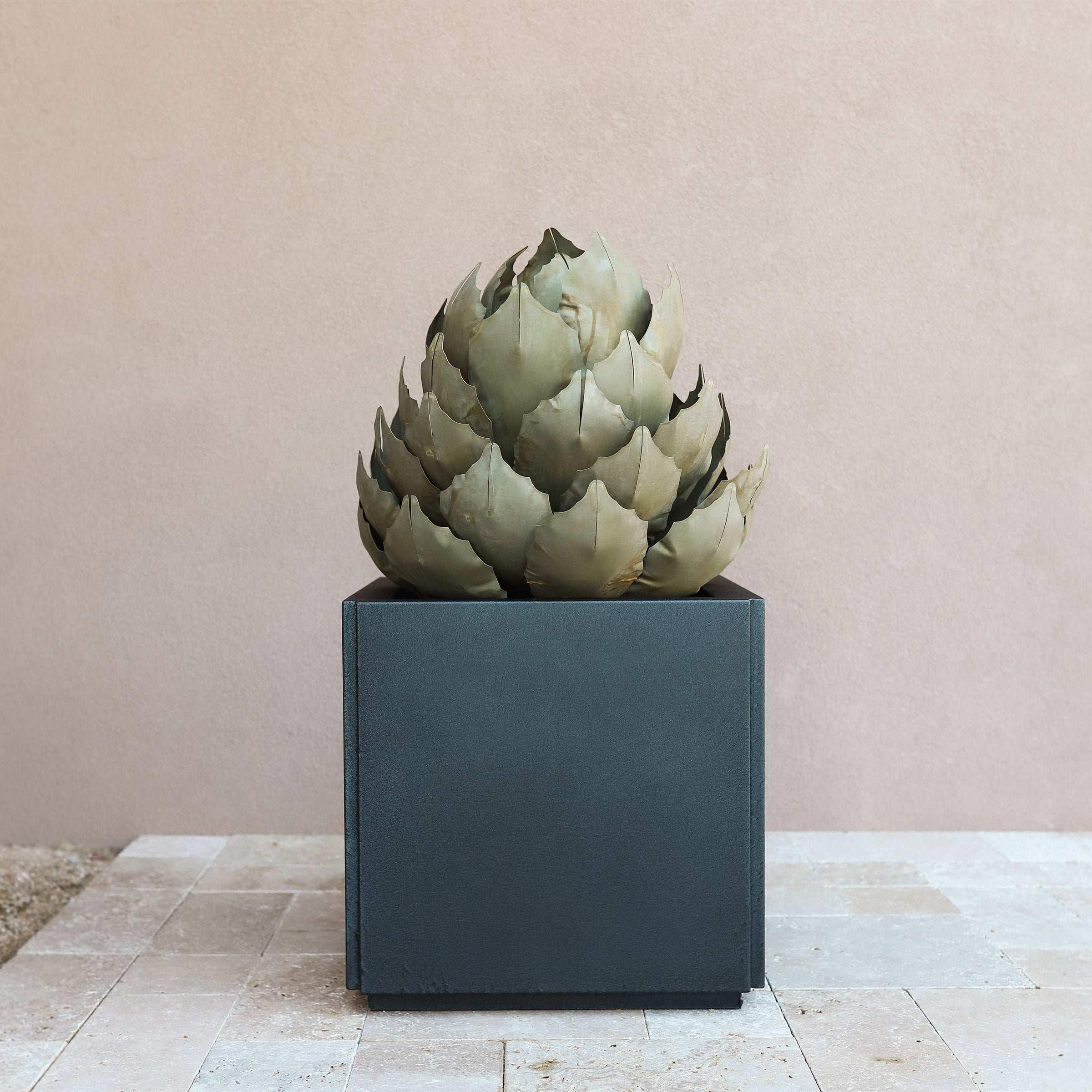 Artichoke Agave Sculpture by Desert Steel
