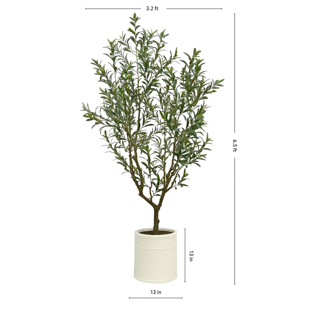 Artificial 6.5‚Äô Olive Tree with French Planter - USA MEGA SHOP