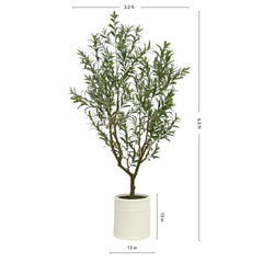 Artificial 6.5‚Äô Olive Tree with French Planter - USA MEGA SHOP