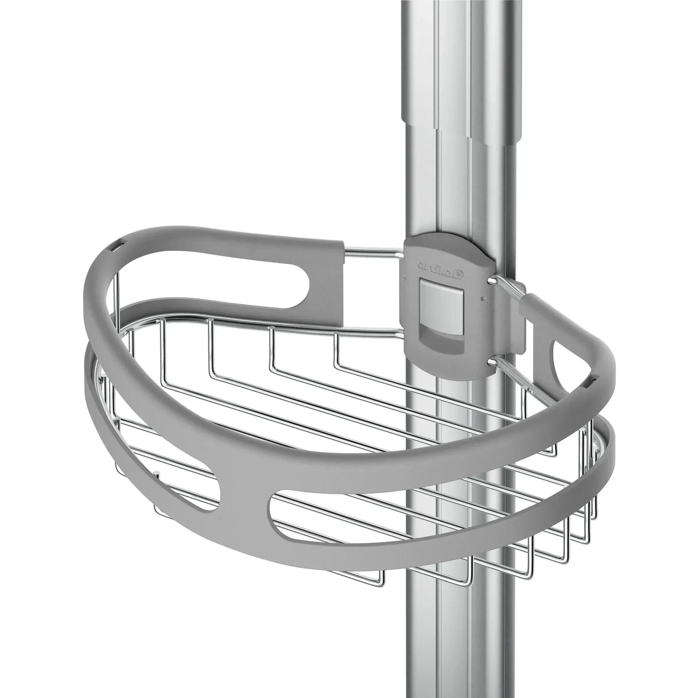 Artika Azzuro Standing Shower Caddy Light Gray