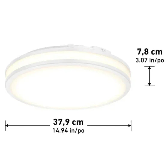 Artika Hemisphere 15” LED Flush Mount Light Fixture