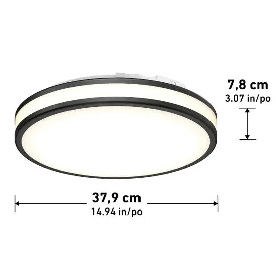 Artika Hemisphere 15” LED Flush Mount Light Fixture
