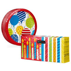Artstyle Birthday Paper Plates & Napkins Kit, 285 ct.