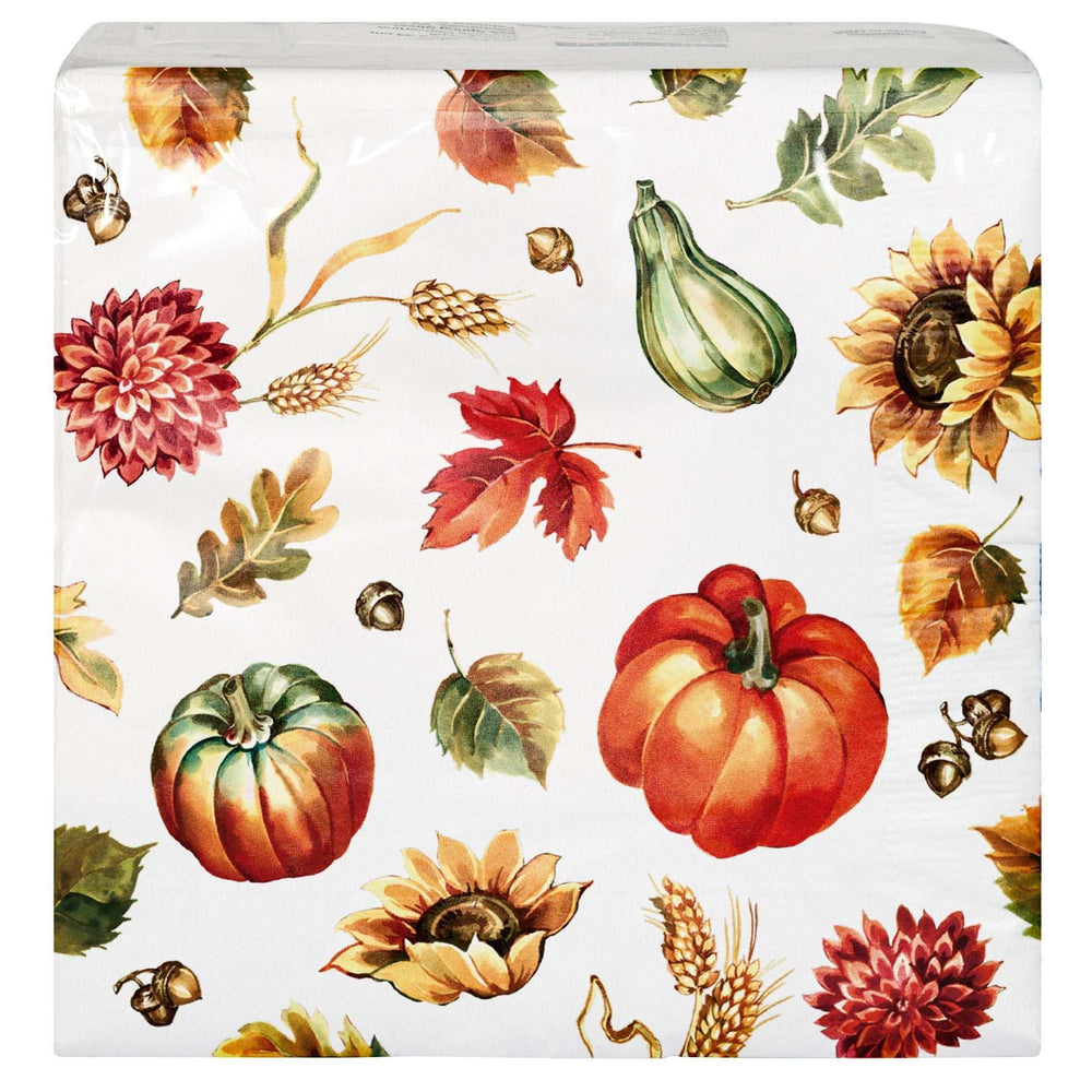 Artstyle Oval Paper Plate and Napkin Bundle, Spectacular Harvest, 200-count - USA MEGA SHOP