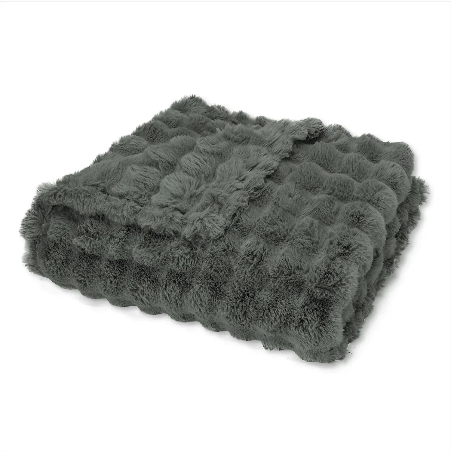 Ashford Home Heavy Weight Ultra Fine Faux Fur Throw Blanket Throw, 60"x70"