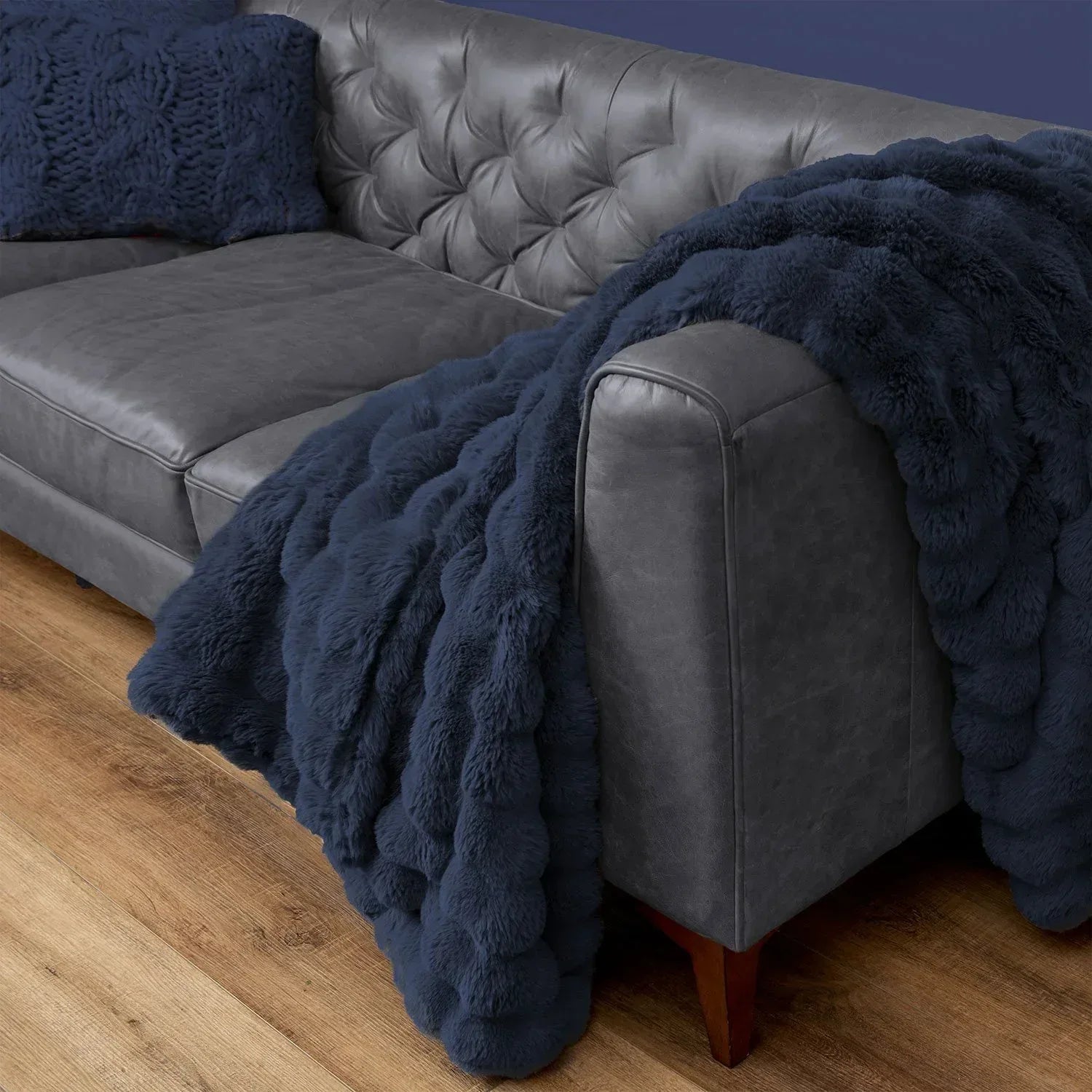 Ashford Home Heavy Weight Ultra Fine Faux Fur Throw Blanket Throw, 60"x70"