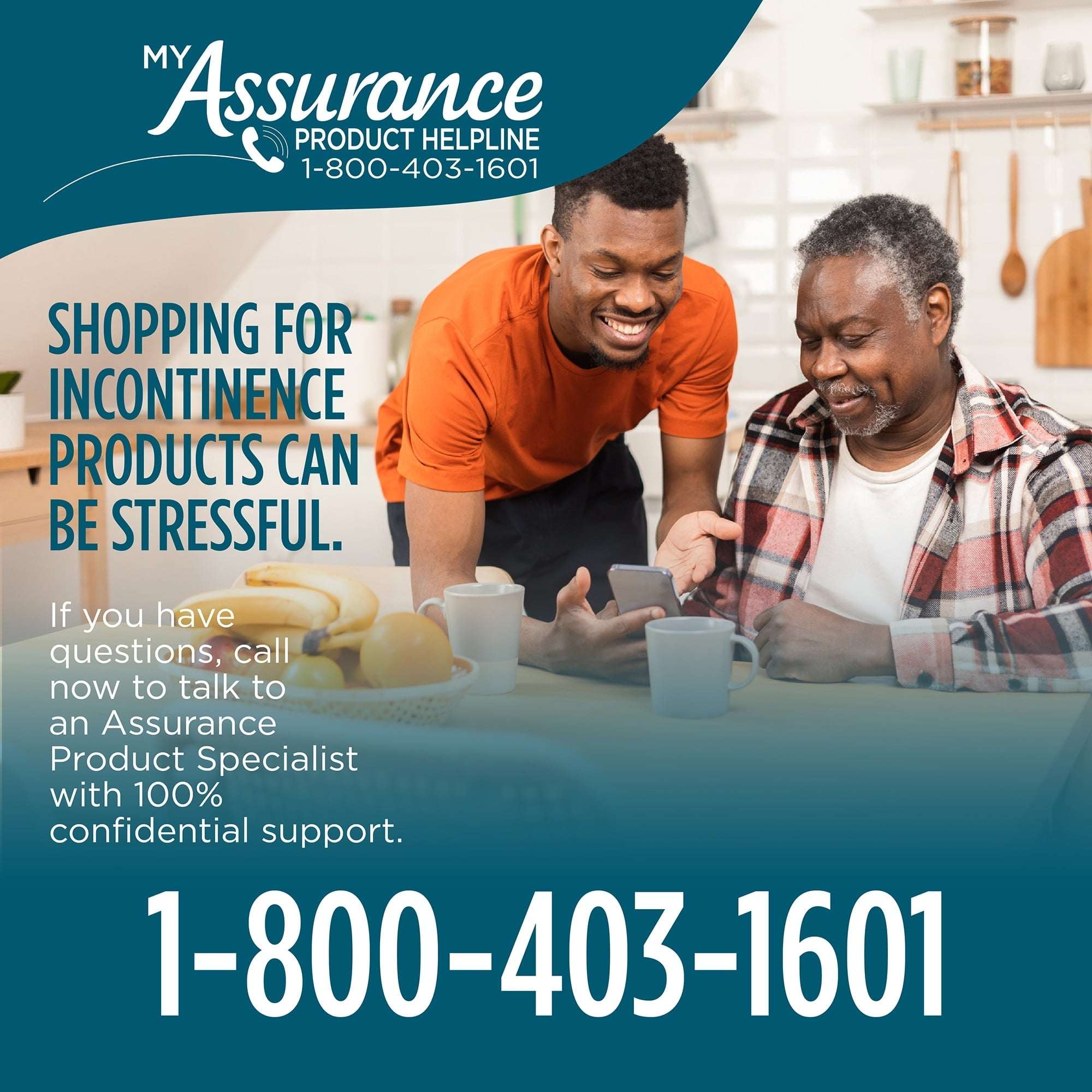 Assurance Unisex Maximum Incontinence Briefs with Tabs, Bariatric 40 Count