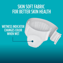 White unisex bariatric incontinence brief with tabs, side view illustration