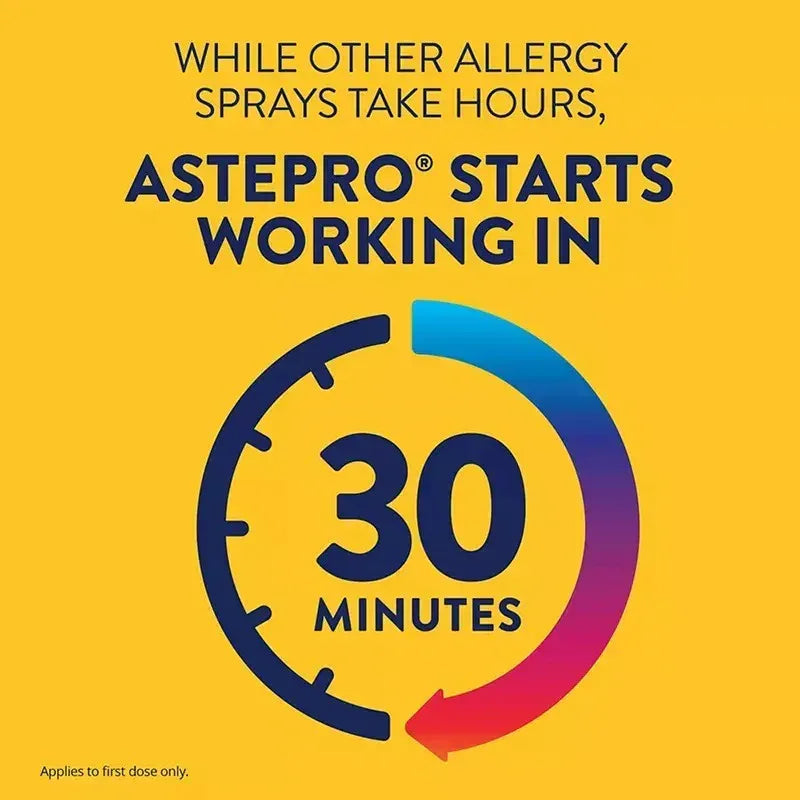 Astepro Allergy Steroid-Free Antihistamine Nasal Spray, 3 Pack
