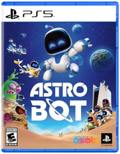 PS5 game case cover with robot hero, planets, and Astro Bot logo