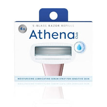 Athena Club 5-blade razor refill cartridge, 4-pack in retail box