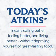 TODAY'S ATKINS slogan on white label panel