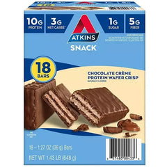Atkins Protein Wafer Crisps, Chocolate Creme  18 ct.