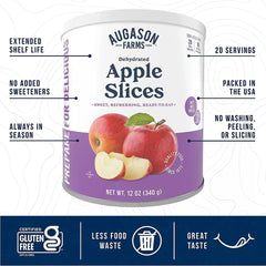 Augason Farms Dehydrated Apple Slices Can, 12 oz.