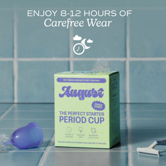 August Medical Grade Soft Silicone Period Cup, 1 Count
