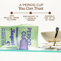 August Medical Grade Soft Silicone Period Cup, 1 Count