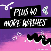 3-in-1 shampoo and conditioner promo graphic reading “Plus 40 more washes”