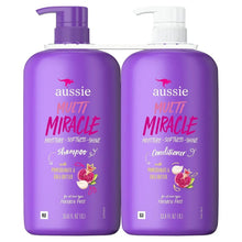 3-in-1 shampoo and conditioner bottles, purple and lilac, with pump tops; 2-pack
