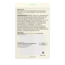 Moisturizer package back with directions and ingredient list, 1.7 oz jar size