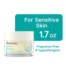 Aveeno Calm+Restore oat gel face moisturizer jar, 1.7 oz, for sensitive skin