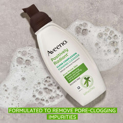 Aveeno Clear Complexion Foaming Facial Cleanser, Oil-Free Acne Face Wash, 6 fl. oz