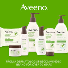 Assorted Aveeno Positively Radiant skincare bottles and jar set