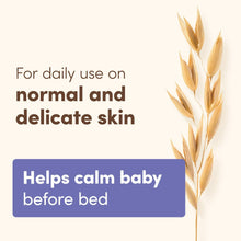 Aveeno baby bath body wash for daily use on normal, delicate skin; helps calm baby
