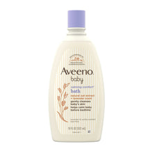 Aveeno baby bath body wash bottle with lavender cap, 18 fl oz, lavender & vanilla