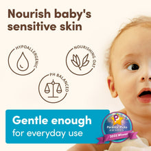 Sensitive skin baby lotion badges: hypoallergenic, pH balanced, and nourishing