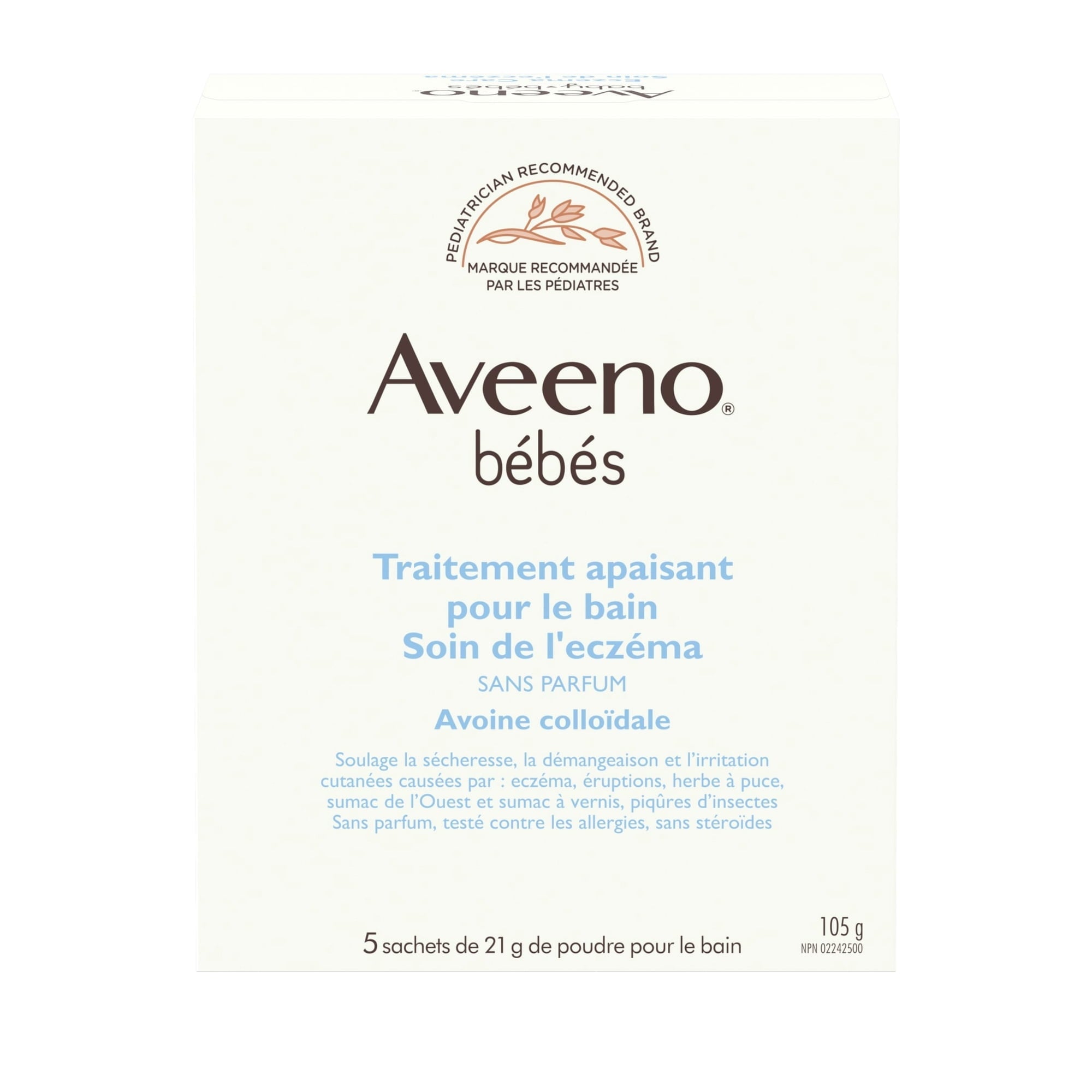 Aveeno Baby Eczema Therapy Soothing Bath Treatment, Oatmeal, 5 Count