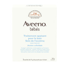 Aveeno baby soothing bath treatment box with colloidal oatmeal, 5 packets