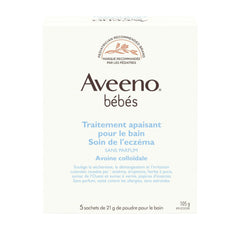 Aveeno Baby Eczema Therapy Soothing Bath Treatment, Oatmeal, 5 Count