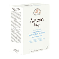 Aveeno Baby Eczema Therapy Soothing Bath Treatment, Oatmeal, 5 Count