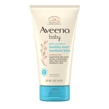 Aveeno Baby newborn balm tube, 5 oz, beige cap with blue base