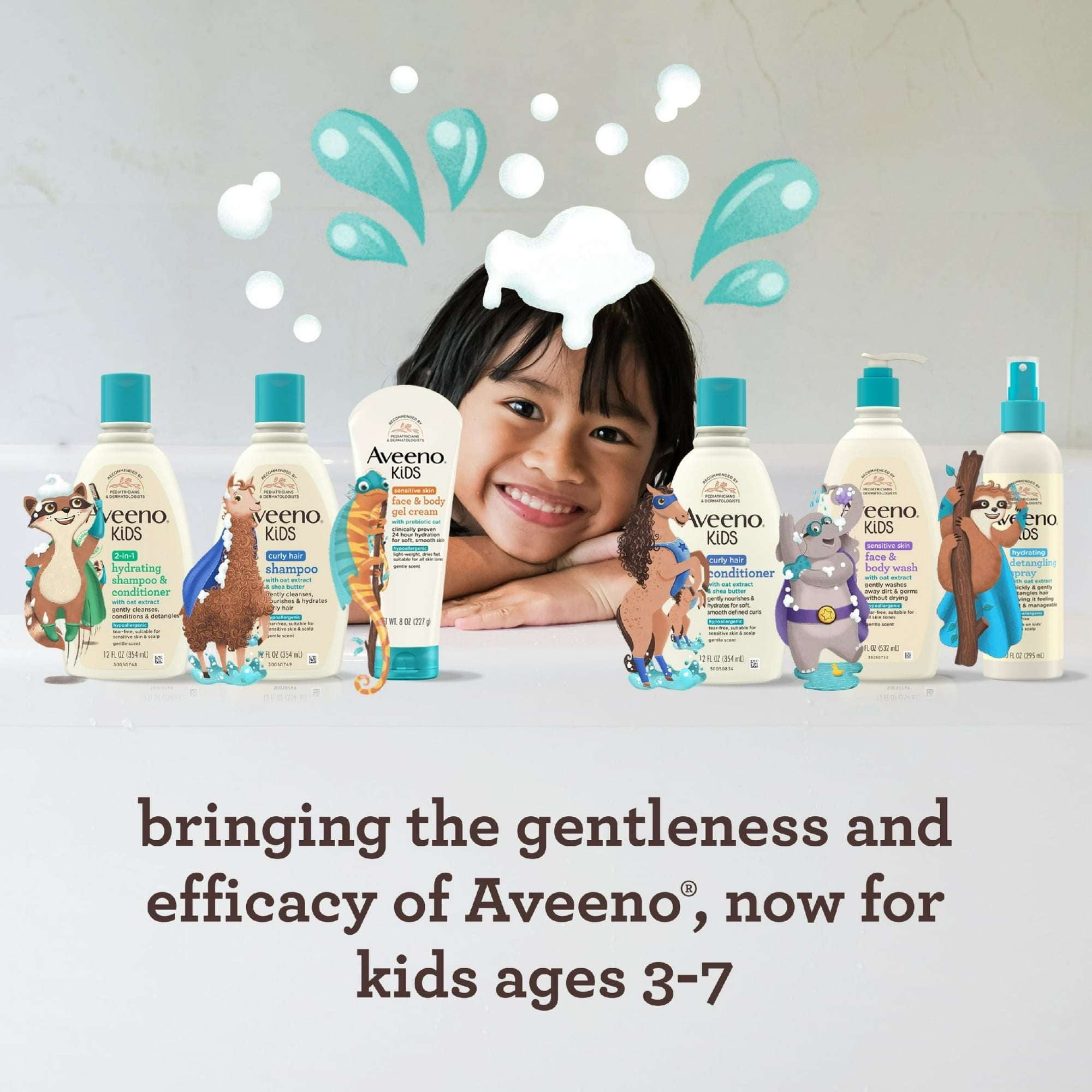 Aveeno Kids Gentle Face and Body Wash for Sensitive Skin, 18 fl oz