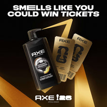 AXE Coconut Crusader body wash bottle with promotional boxes