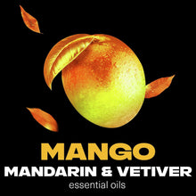 Golden Mango mandarin and vetiver scent graphic for AXE body wash