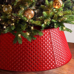 Ayieyill 28 inch Christmas Tree Collar, Christmas Tree Skirt for Christmas Tree Decorations | Metal - USA MEGA SHOP