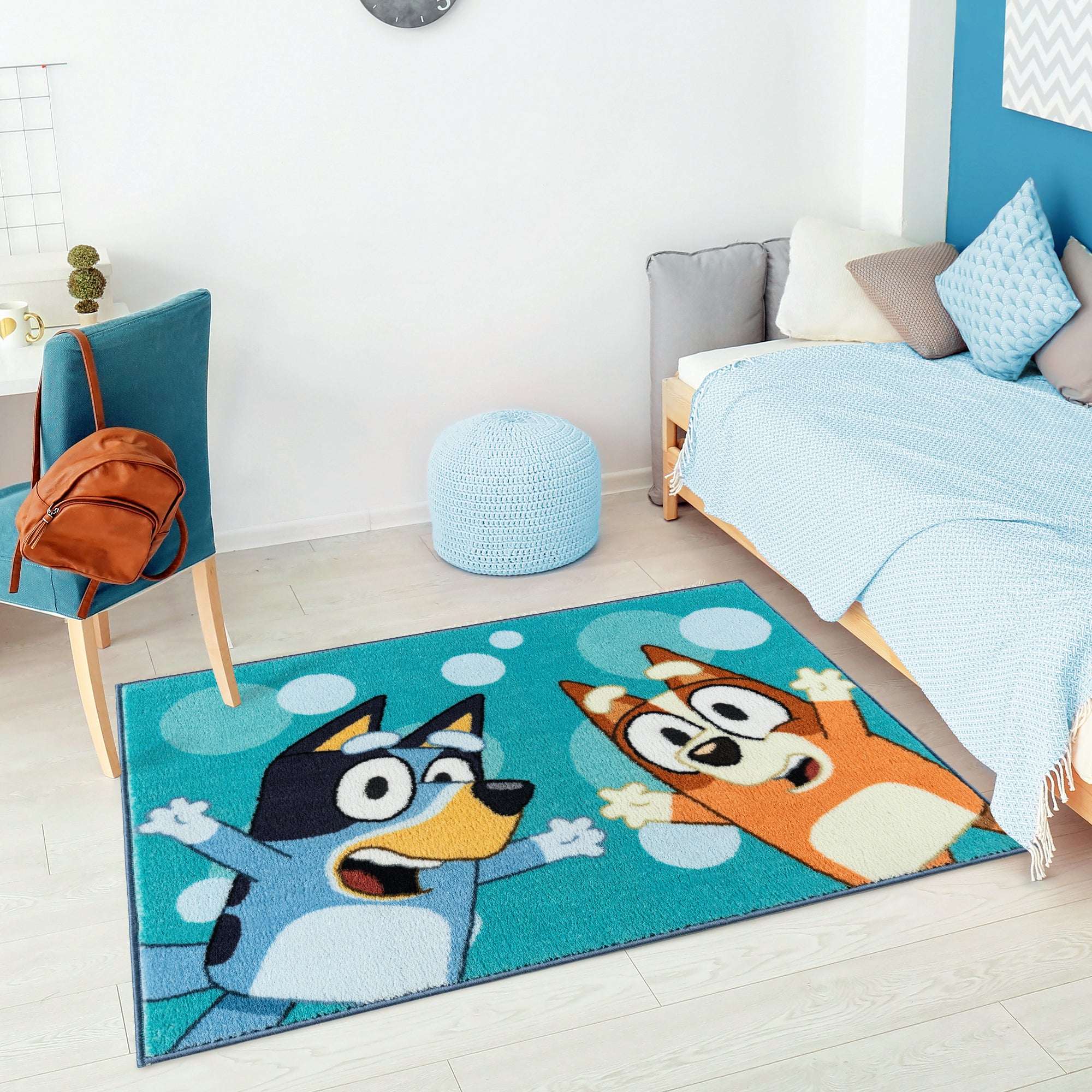 BBC Bluey & Bingo Printed Youth Indoor Rug, 31.5"x46"