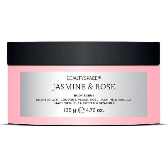 (3 PACK ) BEAUTYSPACE Jasmine and Rose Travel Sized Body Scrub