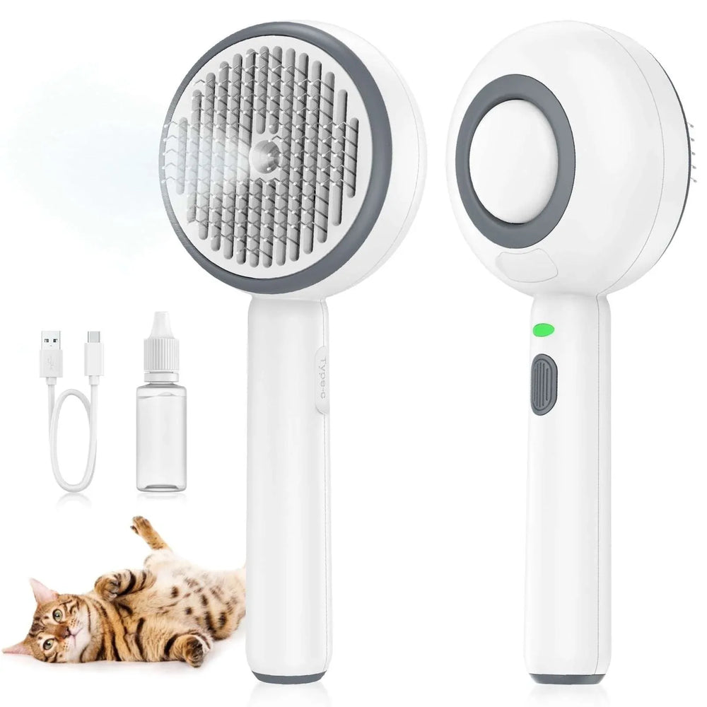 BEBANG Cat Steam Brush 3 in 1, One-Click Hair Removal Brush with Steam for Cats and Dogs - USA MEGA SHOP