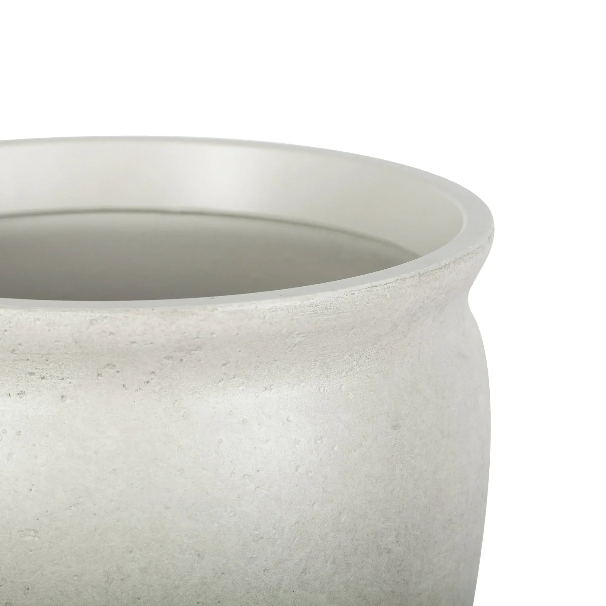 Better Homes & Gardens 14inch Hawthorn Planter Gypsum with Modern Design for Indoor Outdoor Plant