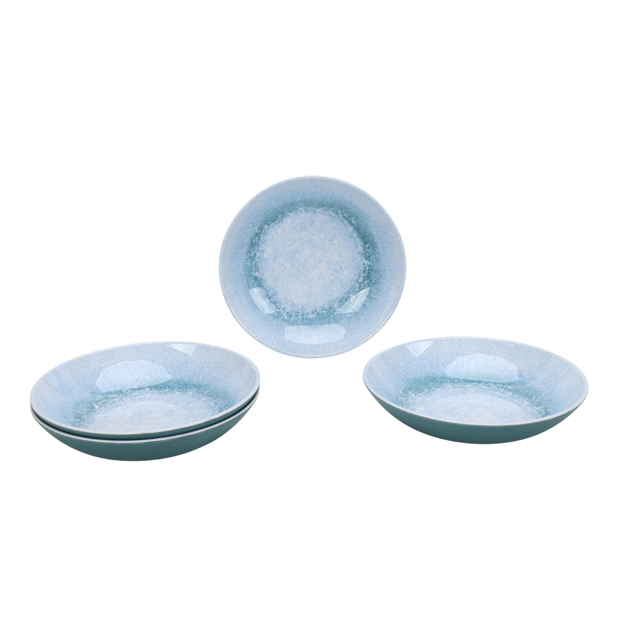 Better Homes & Gardens 4-Pack Reactive Dinner Bowls, Blue