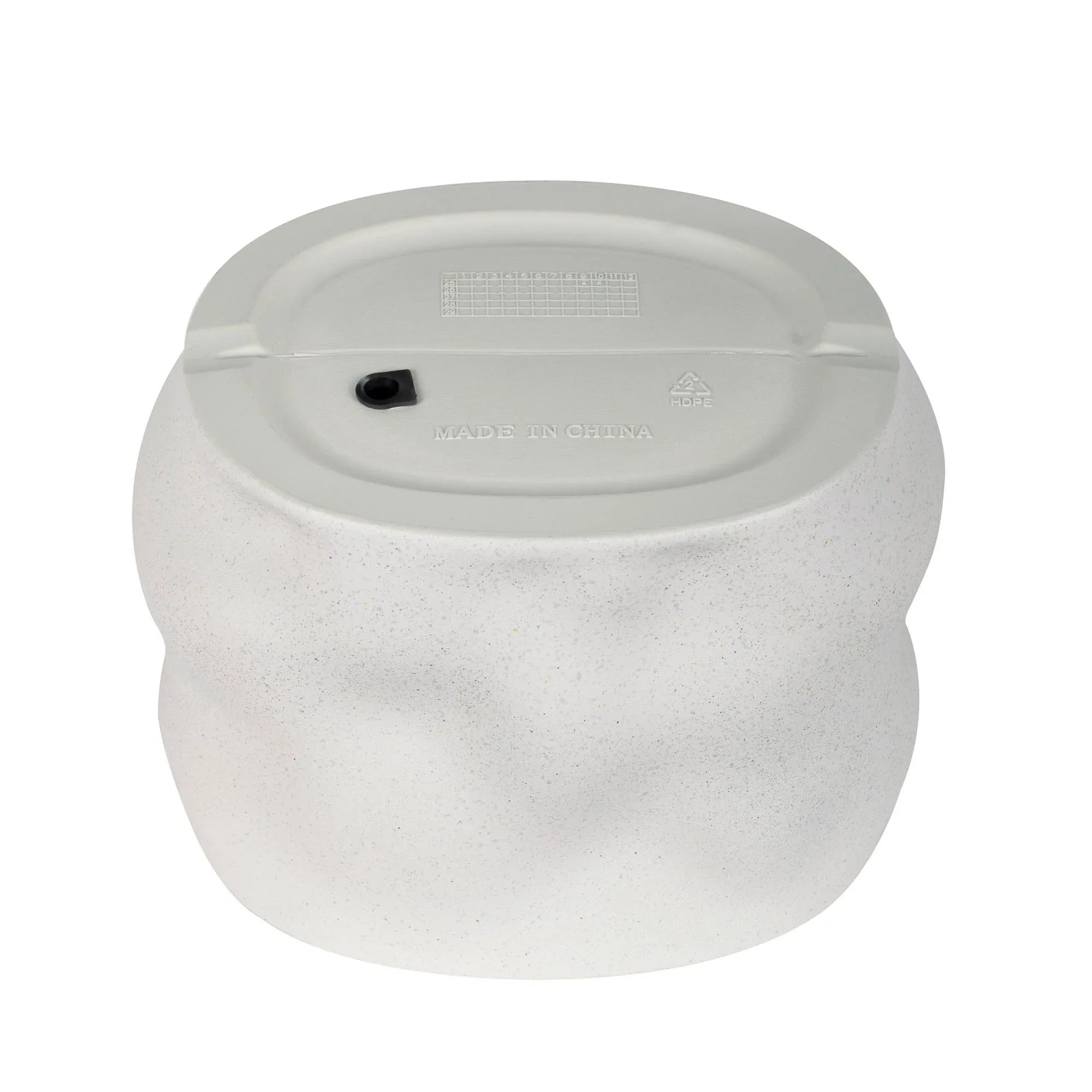 Better Homes & Gardens Mallory 8 inch Resin Planter, White with Elegance Design for Flowers, Succulents and Herbs