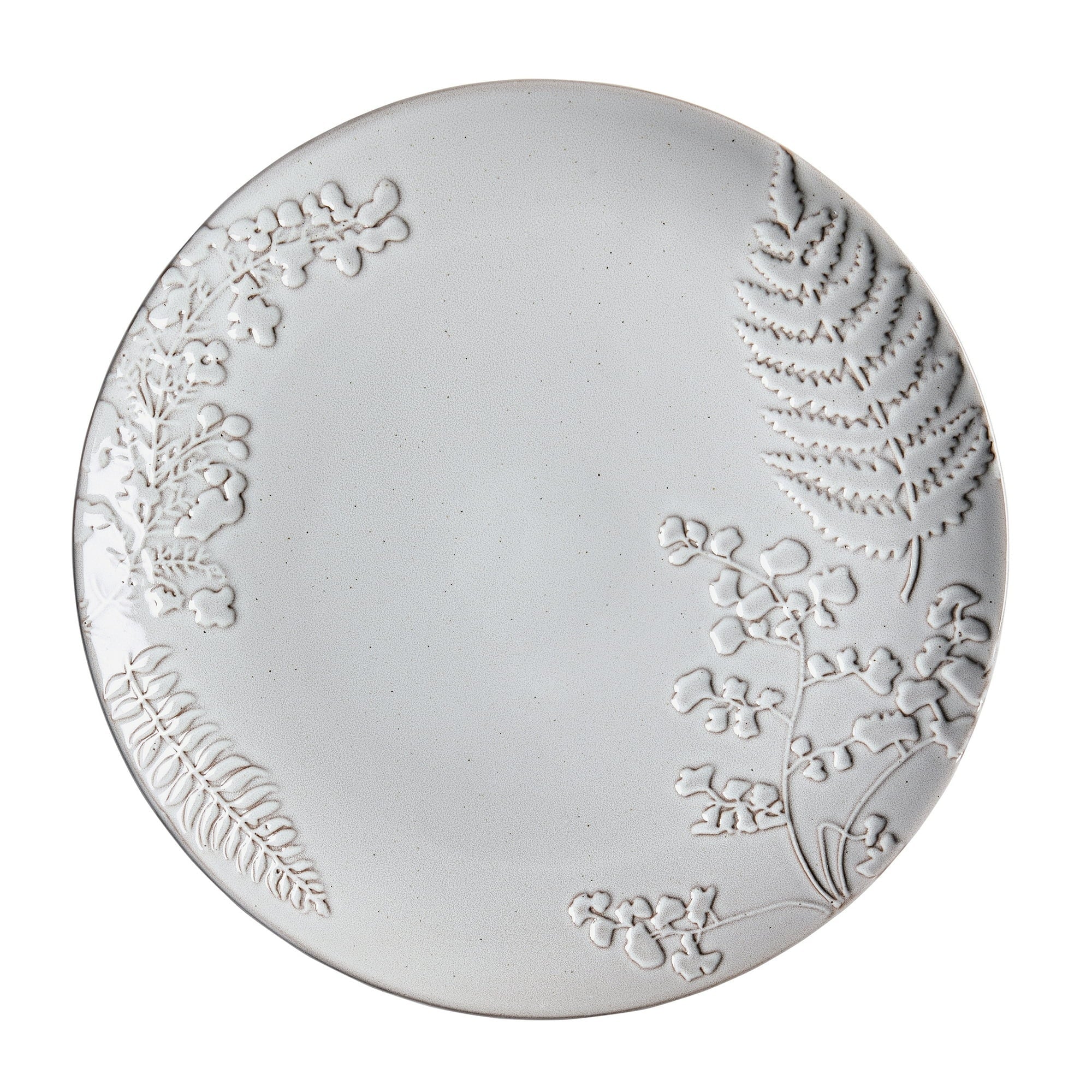 Better Homes & Gardens Ellie Collection Gray Stoneware Dinner Plate, 10.7inch
