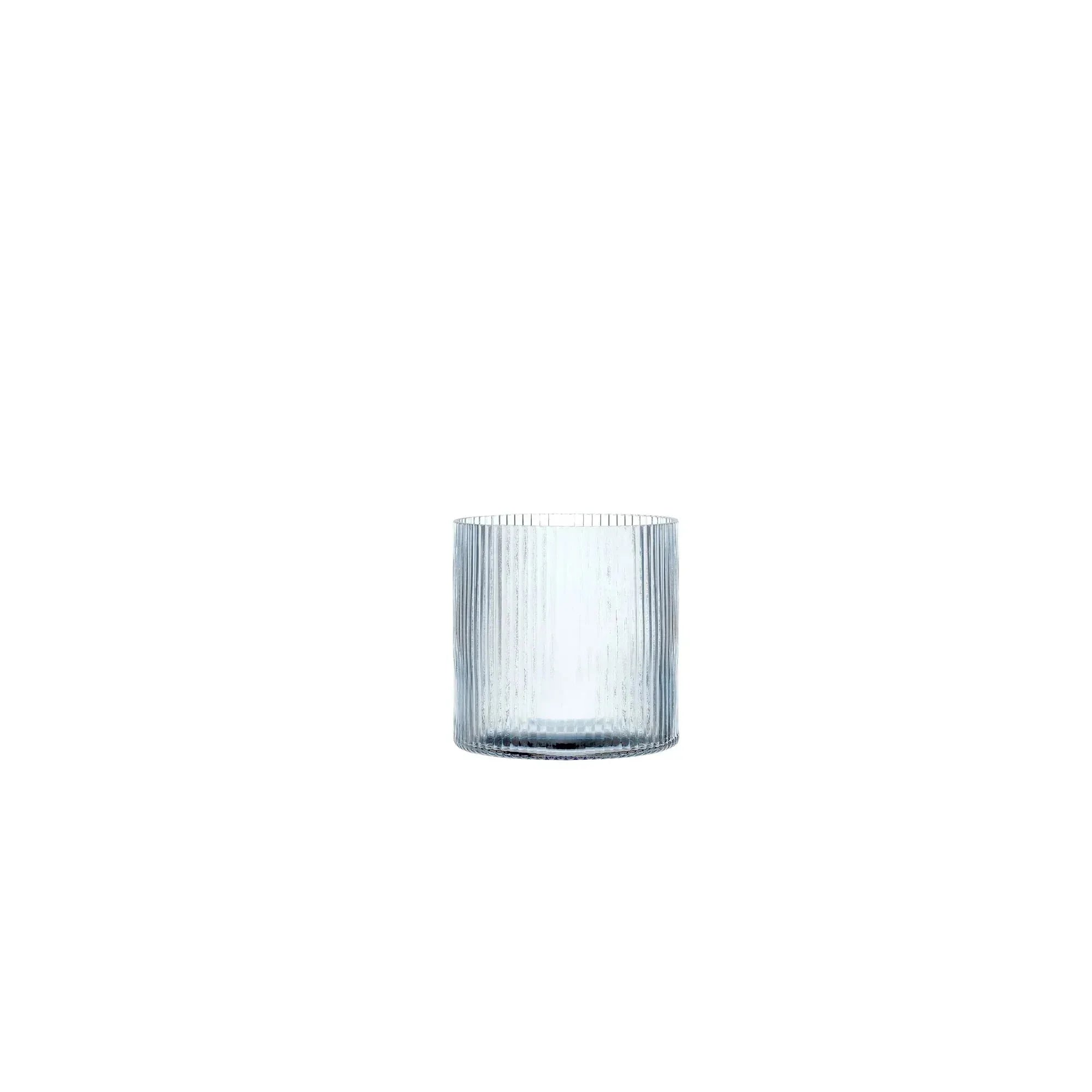 Better Homes & Gardens Glass Ribbed Hurricane Candle Holder, 5", Medium, Living Room - USA MEGA SHOP