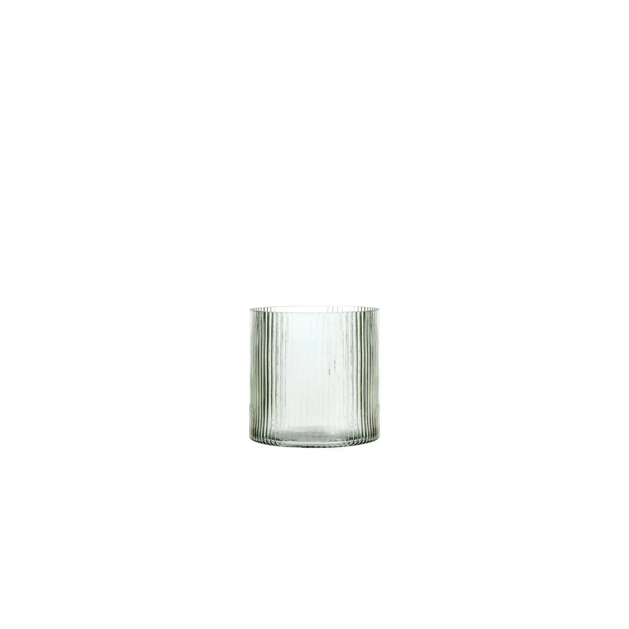 Better Homes & Gardens Glass Ribbed Hurricane Candle Holder, 5", Medium, Living Room