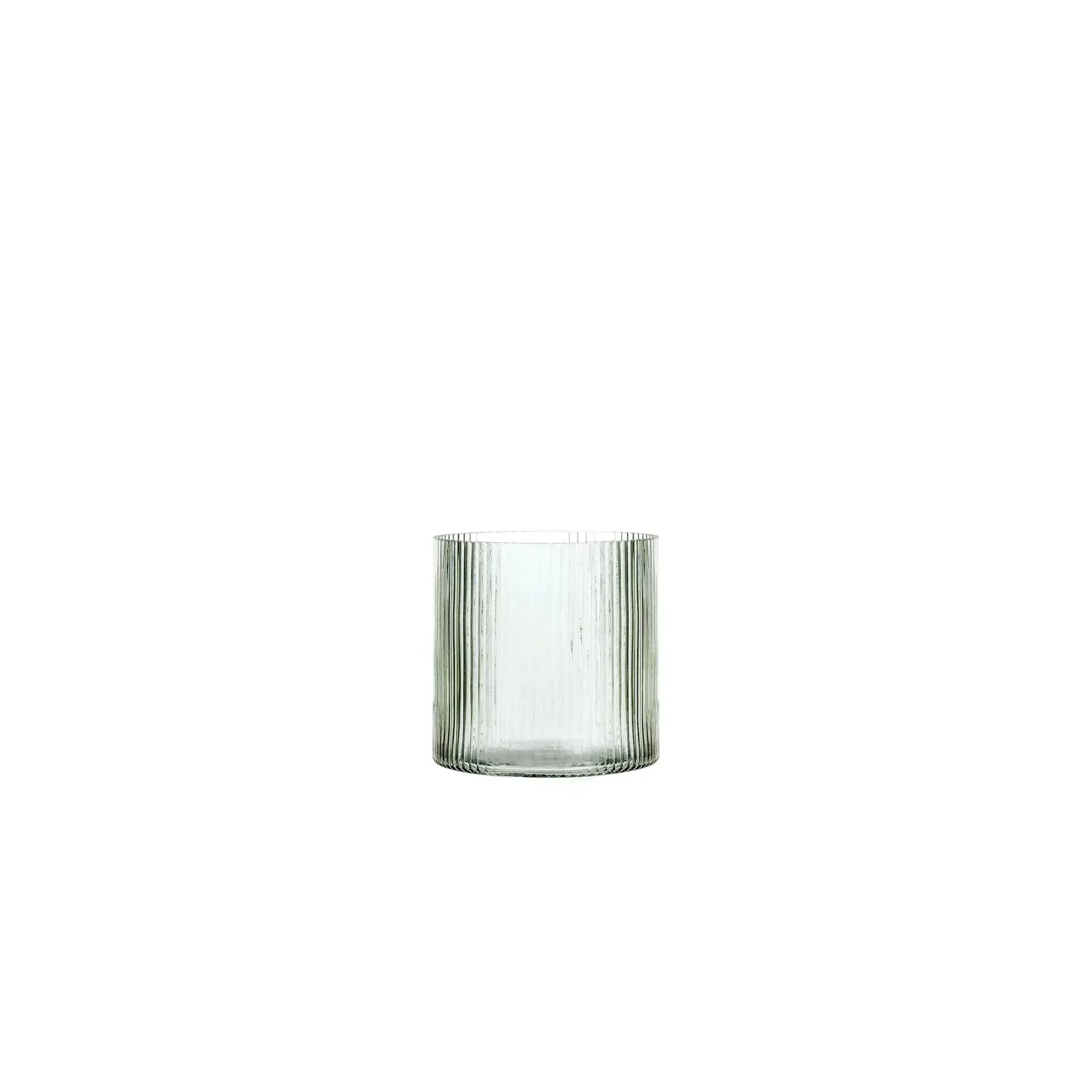 Better Homes & Gardens Glass Ribbed Hurricane Candle Holder, 5", Medium, Living Room - USA MEGA SHOP