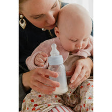 Ivory BIBS baby bottle with medium-flow silicone nipple feeding baby
