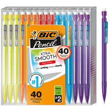 BIC Xtra Smooth No. 2 mechanical pencils, 0.7 mm, 40-count assorted colors